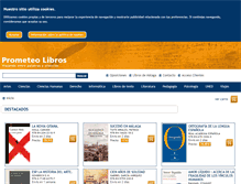 Tablet Screenshot of librosprometeo.com